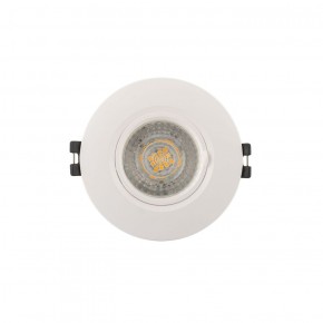 DK3028-WH Встраиваемый светильник, IP 20, 10 Вт, GU5.3, LED, белый, пластик в Южноуральске - yuzhnouralsk.ok-mebel.com | фото 1