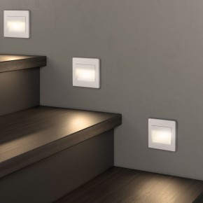 DK3050-WH Светильник встраиваемый в стену, IP 20, LED 3000, 1 Вт, белый, пластик в Южноуральске - yuzhnouralsk.ok-mebel.com | фото 6