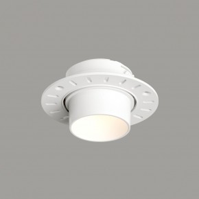 DK3056-WH Встраиваемый светильник под шпатлевку, IP20, до 15 Вт, LED, GU5,3, белый, пластик в Южноуральске - yuzhnouralsk.ok-mebel.com | фото 1