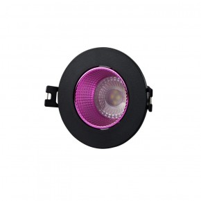 DK3061-BK+PI Встраиваемый светильник, IP 20, 10 Вт, GU5.3, LED, черный/розовый, пластик в Южноуральске - yuzhnouralsk.ok-mebel.com | фото