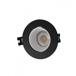 DK3061-BK+WH Встраиваемый светильник, IP 20, 10 Вт, GU5.3, LED, черный/белый, пластик в Южноуральске - yuzhnouralsk.ok-mebel.com | фото