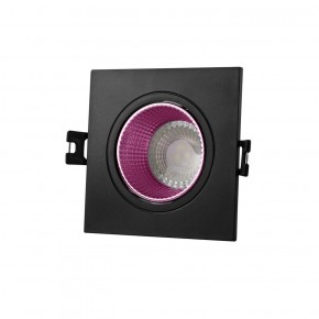 DK3071-BK+PI Встраиваемый светильник, IP 20, 10 Вт, GU5.3, LED, черный/розовый, пластик в Южноуральске - yuzhnouralsk.ok-mebel.com | фото