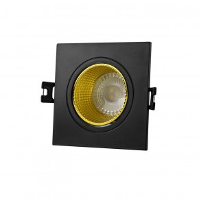 DK3071-BK+YE Встраиваемый светильник, IP 20, 10 Вт, GU5.3, LED, черный/желтый, пластик в Южноуральске - yuzhnouralsk.ok-mebel.com | фото