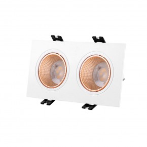 DK3072-WBR Встраиваемый светильник, IP 20, 10 Вт, GU5.3, LED, белый/бронзовый, пластик в Южноуральске - yuzhnouralsk.ok-mebel.com | фото