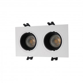 DK3072-WH+BK Встраиваемый светильник, IP 20, 10 Вт, GU5.3, LED, белый/черный, пластик в Южноуральске - yuzhnouralsk.ok-mebel.com | фото