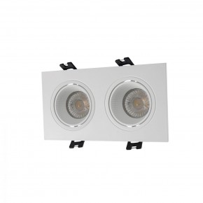 DK3072-WH Встраиваемый светильник, IP 20, 10 Вт, GU5.3, LED, белый/белый, пластик в Южноуральске - yuzhnouralsk.ok-mebel.com | фото