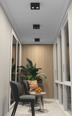 DK3085-BK+CH Светильник накладной IP 20, 10 Вт, GU5.3, LED, черный/хром, пластик в Южноуральске - yuzhnouralsk.ok-mebel.com | фото 2