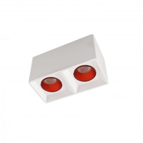 DK3085-WH+RD Светильник накладной IP 20, 10 Вт, GU5.3, LED, белый/красный, пластик в Южноуральске - yuzhnouralsk.ok-mebel.com | фото