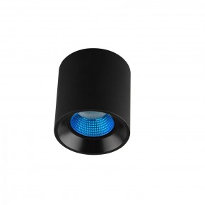 DK3090-BK+CY Светильник накладной IP 20, 10 Вт, GU5.3, LED, черный/голубой, пластик в Южноуральске - yuzhnouralsk.ok-mebel.com | фото