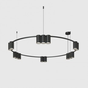 DK4067-BK Подвесной светильник ORBIT, IP20, 15xGU10 LED до 15 Вт, черный матовый, алюминий в Южноуральске - yuzhnouralsk.ok-mebel.com | фото