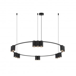 DK4067-BK Подвесной светильник ORBIT, IP20, 15xGU10 LED до 15 Вт, черный матовый, алюминий в Южноуральске - yuzhnouralsk.ok-mebel.com | фото 3