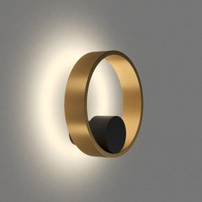 DK5060-BK+SG Бра ORBIT, IP20, 3000К, LED, 10 Вт, черный + сатинированное золото, алюминий в Южноуральске - yuzhnouralsk.ok-mebel.com | фото 3