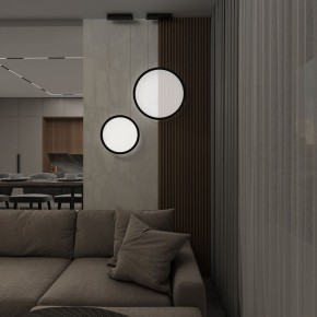 DK6604-BK Подвесной вертикальный светильник Veil со светодиодом H1500 d450 220V 36W 3000-6000K IP20 черный алюминий в Южноуральске - yuzhnouralsk.ok-mebel.com | фото 8
