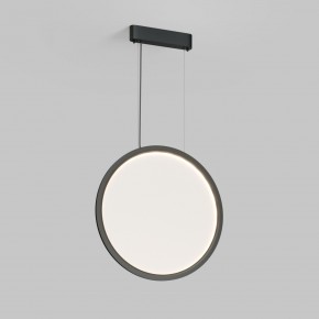 DK6606-BK Подвесной вертикальный светильник Veil со светодиодом H1700 d600 220V 48W 3000-6000K IP20 черный алюминий в Южноуральске - yuzhnouralsk.ok-mebel.com | фото