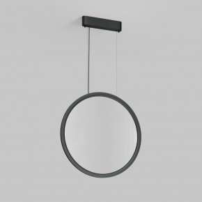 DK6606-BK Подвесной вертикальный светильник Veil со светодиодом H1700 d600 220V 48W 3000-6000K IP20 черный алюминий в Южноуральске - yuzhnouralsk.ok-mebel.com | фото 2