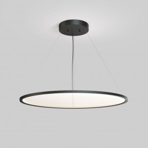 DK6620-BK Подвесной горизонтальный светильник Veil со светодиодом H900 d1000 220V 82W 3000-6000K IP20 черный алюминий в Южноуральске - yuzhnouralsk.ok-mebel.com | фото