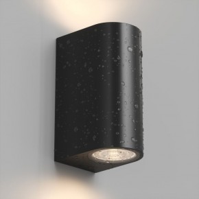 DK9791-BK Настенный уличный светильник NARVIK, IP44, 2хGU10 LED, до 15 Вт, черный, алюминий в Южноуральске - yuzhnouralsk.ok-mebel.com | фото 3