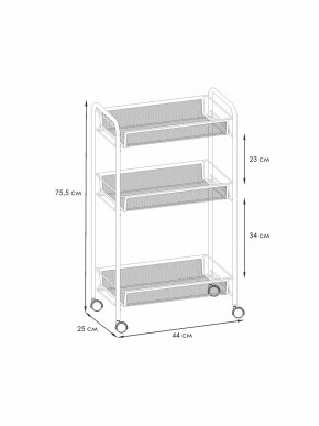 Э 322 С Этажерка "Ладья 2К" Серый в Южноуральске - yuzhnouralsk.ok-mebel.com | фото 2