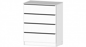 ЭЛЕГАНТ Комод 4 ящика (белый) в Южноуральске - yuzhnouralsk.ok-mebel.com | фото
