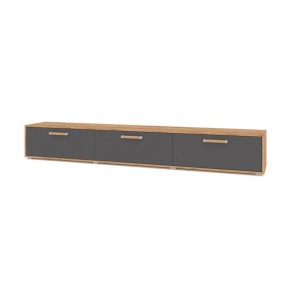 ФЛОРИДА Ф33 Тумба ТВ (дуб золотой/графит) в Южноуральске - yuzhnouralsk.ok-mebel.com | фото