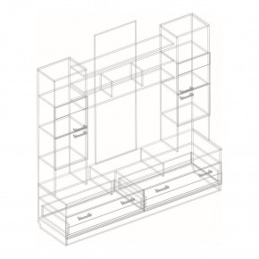 Гостиная "Соната-2" (модульная) в Южноуральске - yuzhnouralsk.ok-mebel.com | фото 4