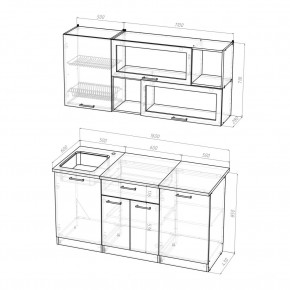 КИРА Кухонный гарнитур Стандарт (1600 мм ) в Южноуральске - yuzhnouralsk.ok-mebel.com | фото 2