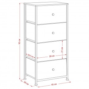 Комод Leset Линкс 4 ящика (МДФ) в Южноуральске - yuzhnouralsk.ok-mebel.com | фото 12