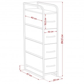 Комод Leset Ноа узкий 4 ящика в Южноуральске - yuzhnouralsk.ok-mebel.com | фото 9