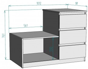 Комод Мальта K207 в Южноуральске - yuzhnouralsk.ok-mebel.com | фото 2