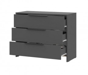 КАМЕЛИЯ 1 Серия 2 Комод 3 ящика Графит серый в Южноуральске - yuzhnouralsk.ok-mebel.com | фото 3