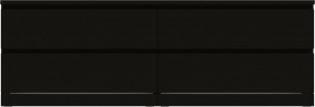 Комод Варма 4Д низкий с четырьмя выдвижными ящиками, цвет ясень черный в Южноуральске - yuzhnouralsk.ok-mebel.com | фото 2