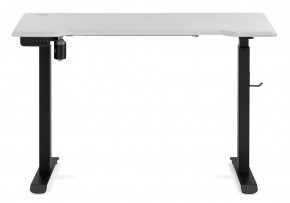 Компьютерный стол Маркос с механизмом подъема 120х75х75 белая шагрень / черный в Южноуральске - yuzhnouralsk.ok-mebel.com | фото 3