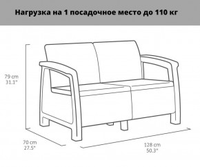 Комплект мебели Корфу Рест (Corfu Rest - without table) коричневый в Южноуральске - yuzhnouralsk.ok-mebel.com | фото 2