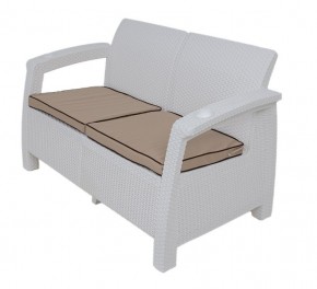 Комплект уличной мебели Yalta Premium Terrace Set (Ялта) белый (+подушки под спину) в Южноуральске - yuzhnouralsk.ok-mebel.com | фото 2