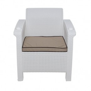 Комплект уличной мебели Yalta Premium Terrace Set (Ялта) белый (+подушки под спину) в Южноуральске - yuzhnouralsk.ok-mebel.com | фото 6