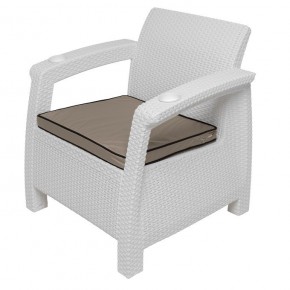 Комплект уличной мебели Yalta Premium Terrace Set (Ялта) белый (+подушки под спину) в Южноуральске - yuzhnouralsk.ok-mebel.com | фото 7