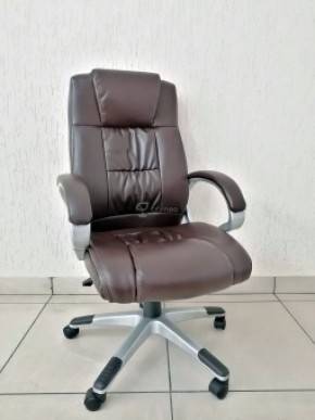 Кресло Barneo K-6 для руководителя (коричневая экокожа) в Южноуральске - yuzhnouralsk.ok-mebel.com | фото