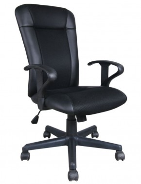 Кресло BRABIX "Optima MG-370" (экокожа/ткань, черное) 531580 в Южноуральске - yuzhnouralsk.ok-mebel.com | фото
