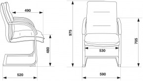 Кресло Бюрократ T-9927SL-LOW-V/BLACK в Южноуральске - yuzhnouralsk.ok-mebel.com | фото 4