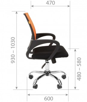 Кресло для оператора CHAIRMAN 696 хром (ткань TW-11/сетка TW-66) в Южноуральске - yuzhnouralsk.ok-mebel.com | фото 7