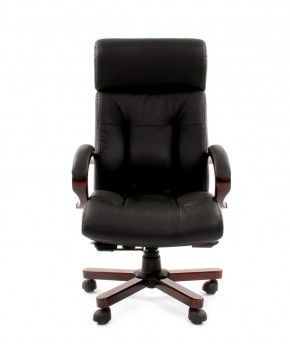 Кресло для руководителя CHAIRMAN  421 (Натуральная кожа) Черное в Южноуральске - yuzhnouralsk.ok-mebel.com | фото 2
