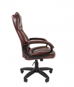 Кресло для руководителя  CHAIRMAN 432 (Экокожа коричневая) в Южноуральске - yuzhnouralsk.ok-mebel.com | фото 3