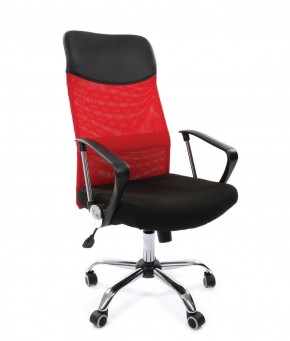 Кресло для руководителя CHAIRMAN 610 N (15-21 черный/сетка красный) в Южноуральске - yuzhnouralsk.ok-mebel.com | фото