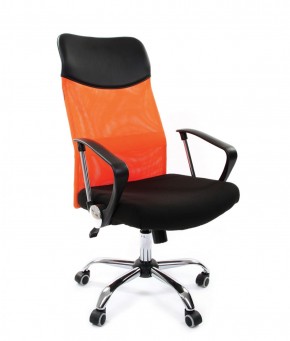Кресло для руководителя CHAIRMAN 610 N (15-21 черный/сетка оранжевый) в Южноуральске - yuzhnouralsk.ok-mebel.com | фото 1
