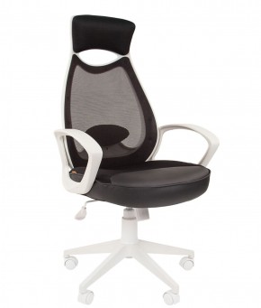 Кресло для руководителя  CHAIRMAN 840 white (TW 11 черный/сетка TW 01 черная) в Южноуральске - yuzhnouralsk.ok-mebel.com | фото