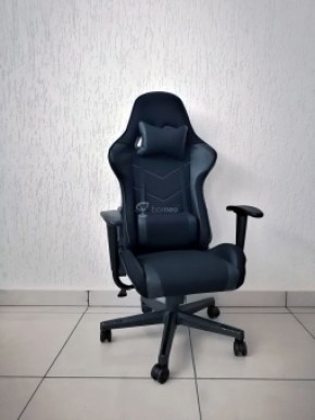 Кресло геймерское Barneo K-50 (черная сетка черные вставки) в Южноуральске - yuzhnouralsk.ok-mebel.com | фото