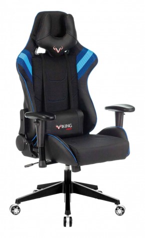 Кресло игровое Бюрократ VIKING 4 AERO BLUE черный/синий в Южноуральске - yuzhnouralsk.ok-mebel.com | фото