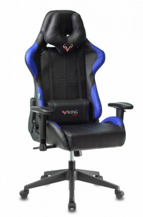 Кресло игровое Бюрократ VIKING 5 AERO BLUE черный/синий в Южноуральске - yuzhnouralsk.ok-mebel.com | фото