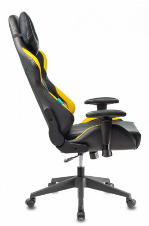 Кресло игровое Бюрократ VIKING 5 AERO YELLOW черный/желтый в Южноуральске - yuzhnouralsk.ok-mebel.com | фото 2