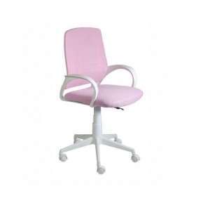 Кресло Ирис White сетка/ткань розовая в Южноуральске - yuzhnouralsk.ok-mebel.com | фото 1